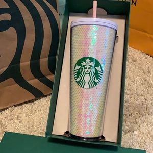 Starbucks Holiday 2020 iridescent sequin tumbler. Price FIRM!